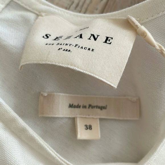 Sezane Rick Organic Bow Shoulder Tie. 38 - Picture 9 of 14